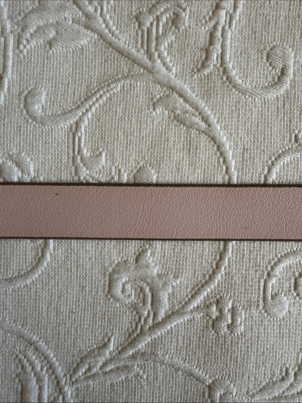 J. Crew Pale Pink Genuine Italian Leather Belt with Gold Buckle - Picture 7 of 9